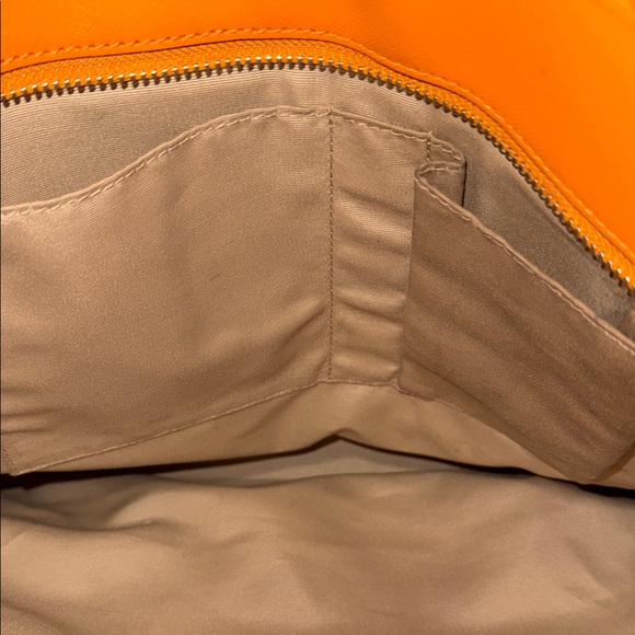 Coach Vibrant Orange Tote with Scarf Accent - Picture 8 of 8